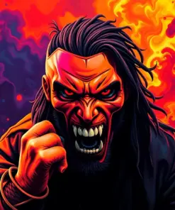 Violence Dominance paint by numbers