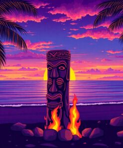Tiki Fire Paint Numbers