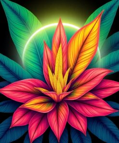 Feather Halo Paint Numbers