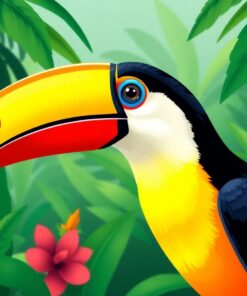 Toucan Profile Paint Numbers