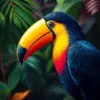 Vivid Tropical Toucan Profile Paint By Numbers