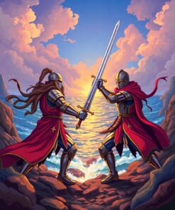 Broadsword Clash Paint Numbers