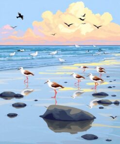 Birds Lowtide Paint Numbers