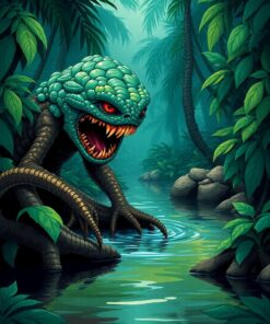 Jungle Cryptid Paint Numbers