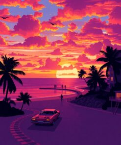 Sunset Drama Paint Numbers