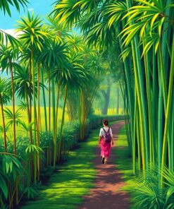 Tropical Bamboo Paint Numbers