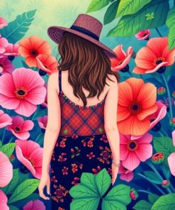 Wanderer Among Tropical Anemones Paint By Numbers