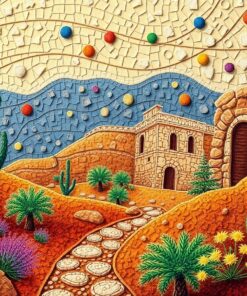 Warm Oasis Tapestry Threads Paint By Numbers