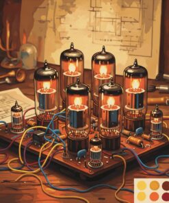 Warm Vacuum Tube Radiance Paint By Numbers