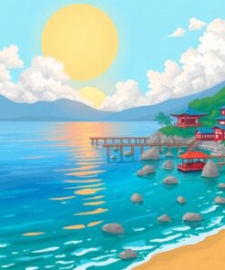 Wasen On Realistic Shores Paint By Numbers