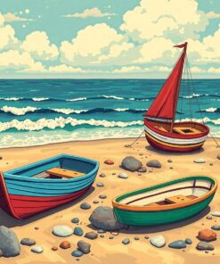 Washed Ashore Retro Tape Paint By Numbers