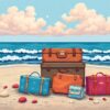 Washed Ashore Vintage Baggage Paint By Numbers