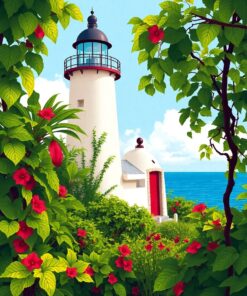 Tropical Vines Paint Numbers