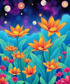 Paradise Blooms Paint Numbers