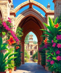 Tropical Bloom Paint Numbers