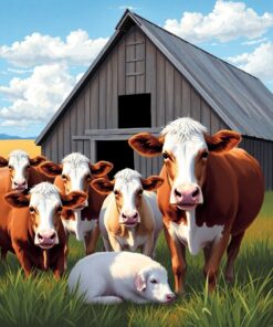 Vintage Herd Paint Numbers