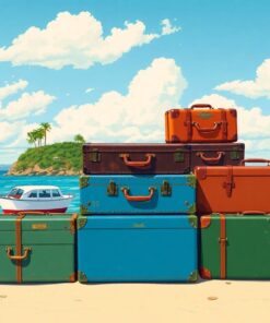 Travel Cases Paint Numbers