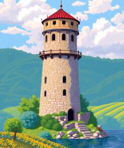 Wine Tower Paint Numbers