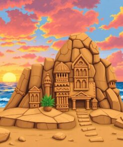 Weathered Polynesian Sand Carving Paint By Numbers