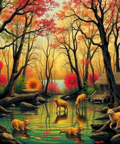 Weathered Pulp Swamp Tale Paint By Numbers