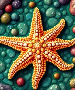 Weathered Root Starfish Detail Paint By Numbers