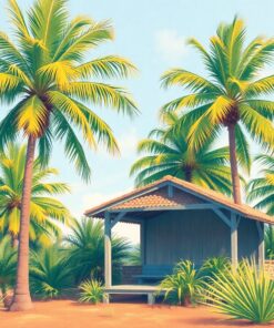 Among Palms Paint Numbers