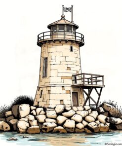 Shoreline Watchtower Paint Numbers