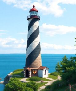 Island Tower Paint Numbers