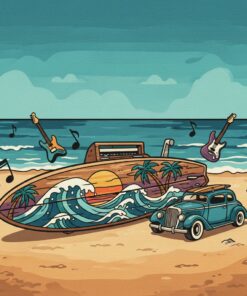 Weathered Surf Music Box Paint By Numbers