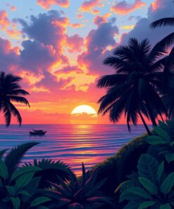 Tropical Horizon Paint Numbers