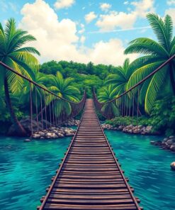 Island Crossing Paint Numbers