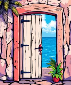 Lighthouse Door Paint Numbers