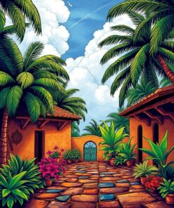 Spanish Sanctuary Paint Numbers