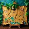 Weathered Tropical Treasure Map Paint By Numbers