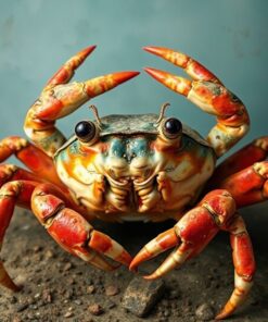 Crab Portrait Paint Numbers