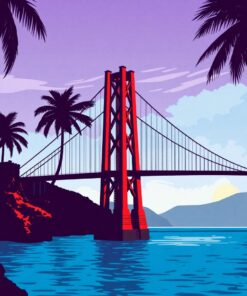 Palm Silhouettes Paint Numbers