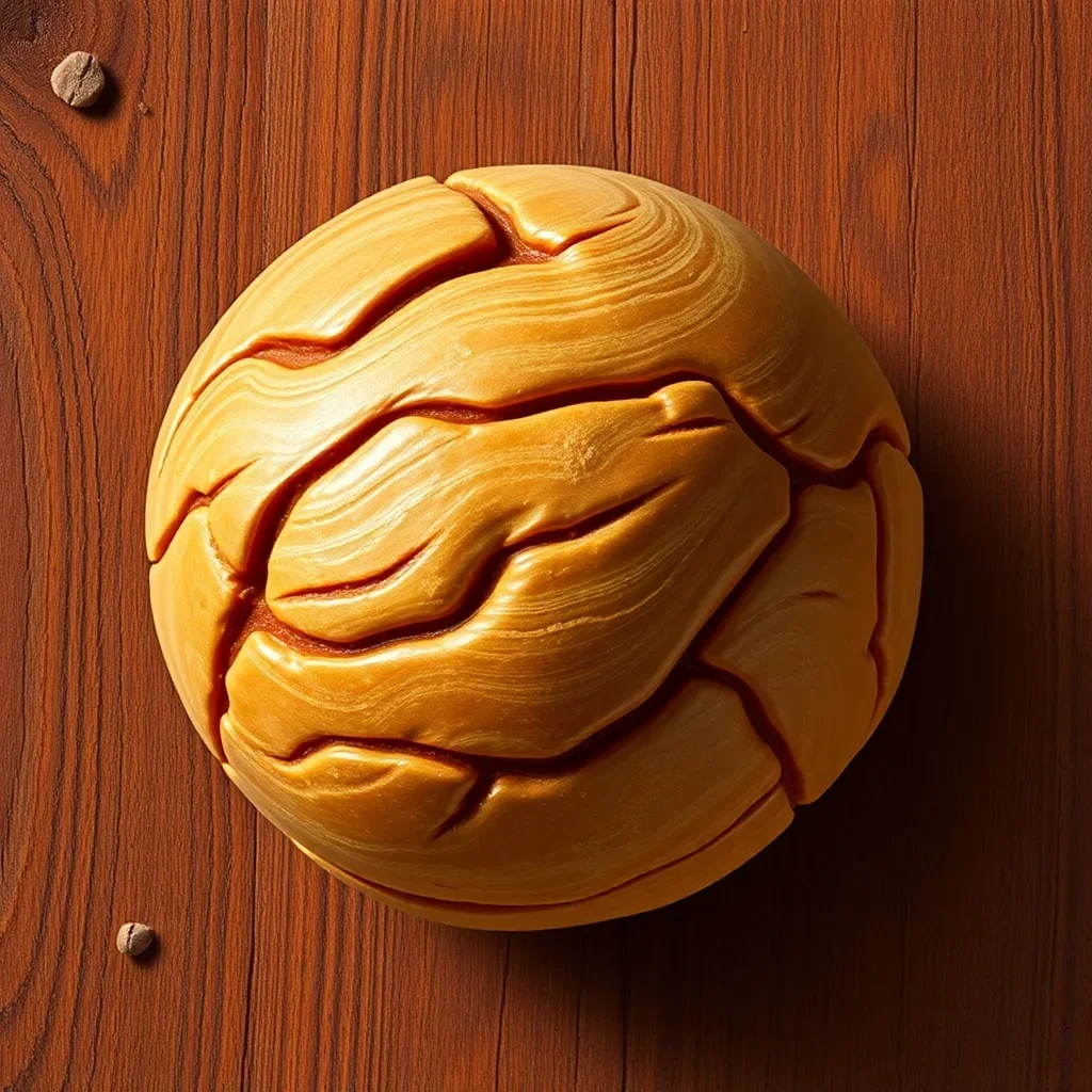 Weathered Wood Realistic Macadamia Paint By Numbers Kit completed