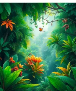 Weaving The Tropical Canopy Paint By Numbers