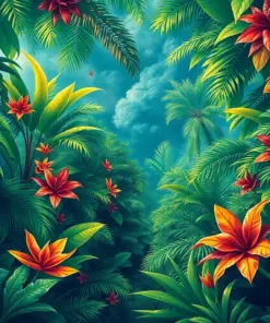 Weaving The Tropical Canopy Paint By Numbers