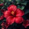 Tropical Hibiscus Paint Numbers