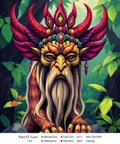 Jungle Deity Paint Numbers