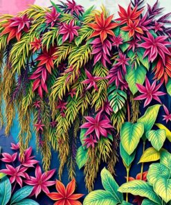 Weeping Tropical Metal Mural Paint By Numbers