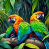 Macaws Resting Paint Numbers
