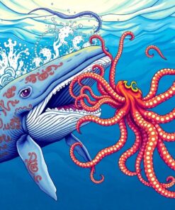 Tropical Squid Paint Numbers