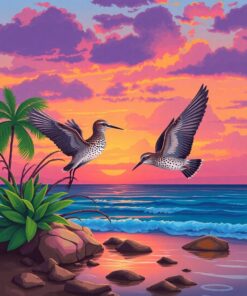 Tropical Dusk Paint Numbers