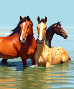 Steeds Bathing Paint Numbers