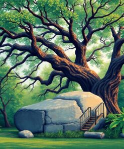 Wild Banyan Over Stone Paint By Numbers