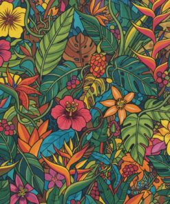 Wild Botanical Groove Paint By Numbers