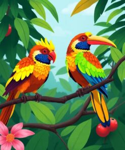 Jungle Foragers Paint Numbers