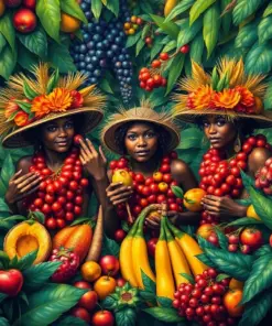 Wild Fruit Jungle Foragers Paint By Numbers